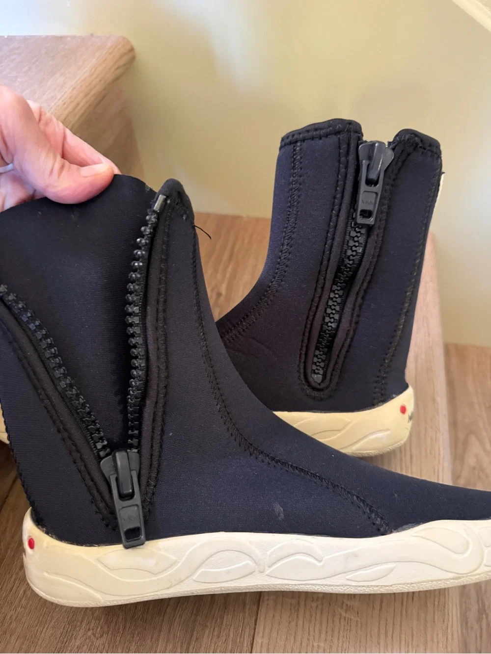 Men's Diving Boots By Henderson size 8 Neoprene Zip Ankle Boots SCUBA